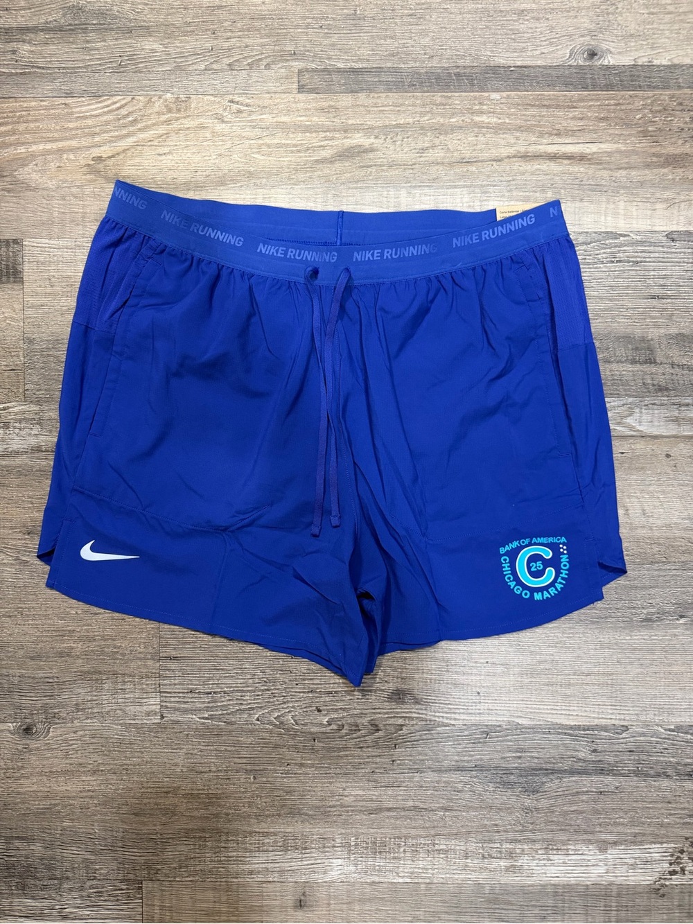Nike Stride 5"‎ Lined Chicago Marathon Running Shorts Blue HQ4204-529